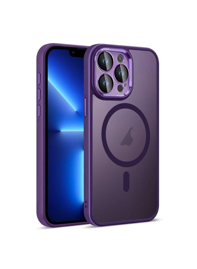 Zaboon Case For iPhone 13 Pro Colorful Armor Lens Film Translucent Skin Feel MagSafe Phone Case - Image 1