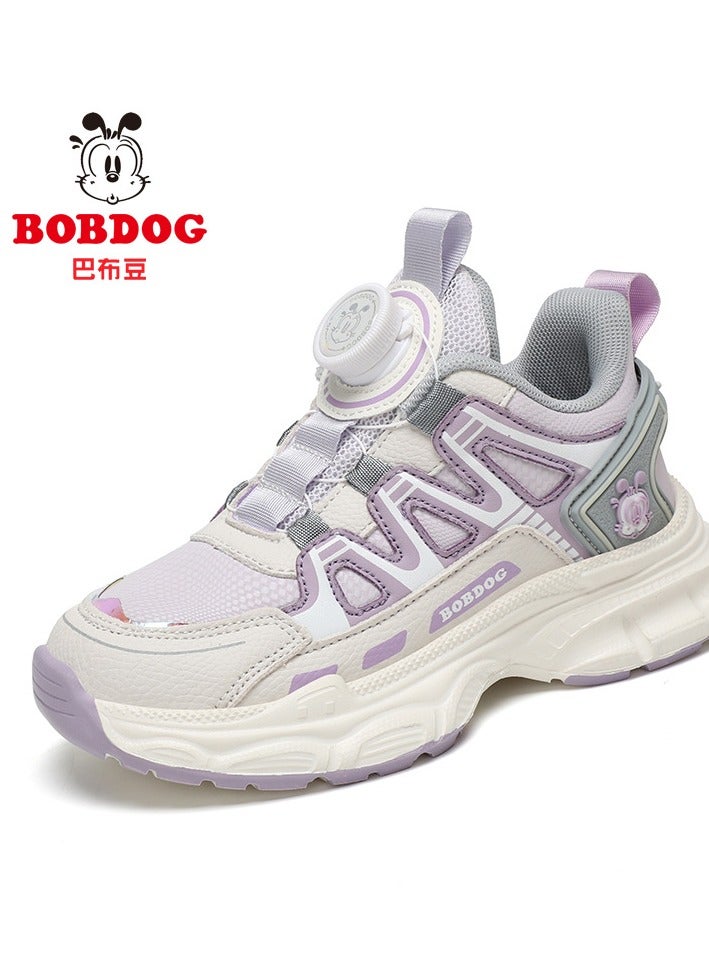 BOBDOG Children's Sports Running Shoes With Buttons And Waterproof Leather Surface - Image 2