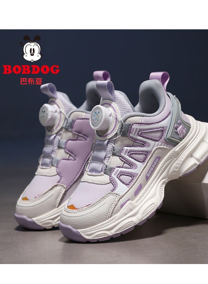 BOBDOG Children's Sports Running Shoes With Buttons And Waterproof Leather Surface - Image 4