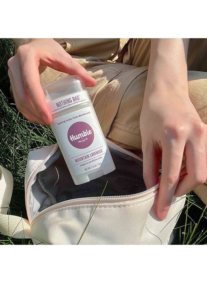 HUMBLE SIMPLE AND TRUE. - HUMBLE BRANDS Aluminum-Free Deodorant, Vegan and Cruelty- free, Formulated for Sensitive Skin, Mountain Lavender, 2.5 Ounce (Pack of 1) - Image 1
