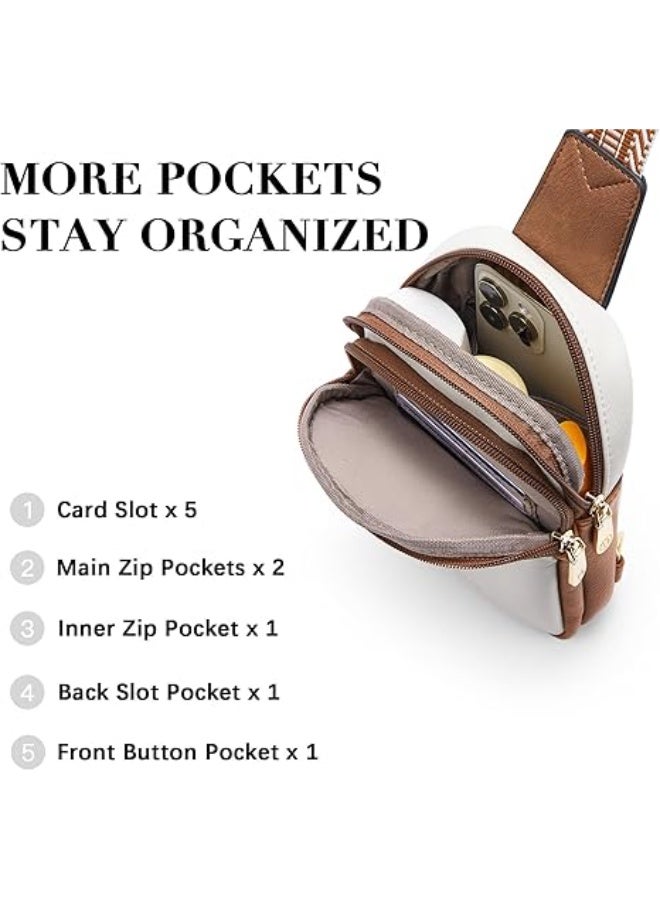 BOSTANTEN Sling Bag Women Leather CrossBody Purse Small Sling Bags for Women Fanny Pack Travel - Image 3