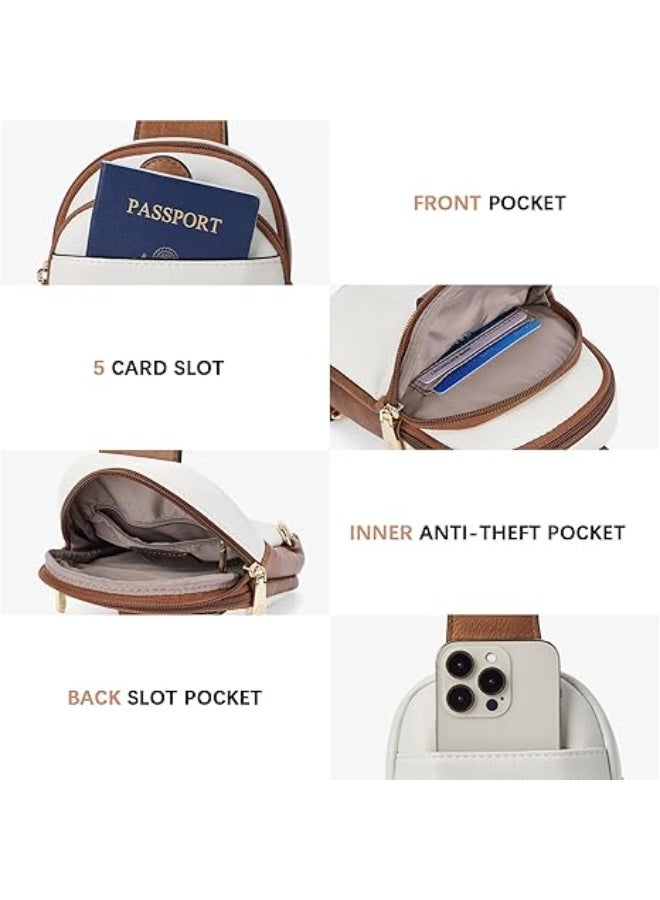 BOSTANTEN Sling Bag Women Leather CrossBody Purse Small Sling Bags for Women Fanny Pack Travel - Image 2