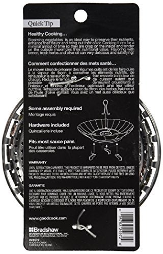 GoodCook Good Cook Stainless Steel Omega Post & Legs Steamer Basket - Image 2