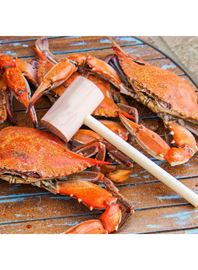 MGTECH 36 Pieces Mini Wooden Toy Hammers for Kids, Natural Wood Crab Seafood Mallets - Image 4