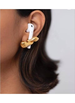 Ema Airpods Headphone Holder Earring, 24 Carat Gold Plated Souvenir  - Image 1