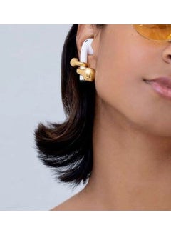 Ema Airpods Headphone Holder Earring, 24 Carat Gold Plated Souvenir  - Image 2