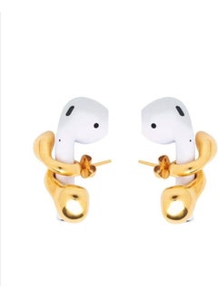 Ema Airpods Headphone Holder Earring, 24 Carat Gold Plated Souvenir  - Image 3