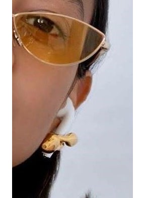 Ema Airpods Headphone Holder Earring, 24 Carat Gold Plated Souvenir  - Image 5