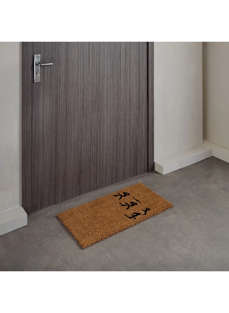 Home Box Hello Printed Coir Doormat with Latex Backing 75 x 40 cm