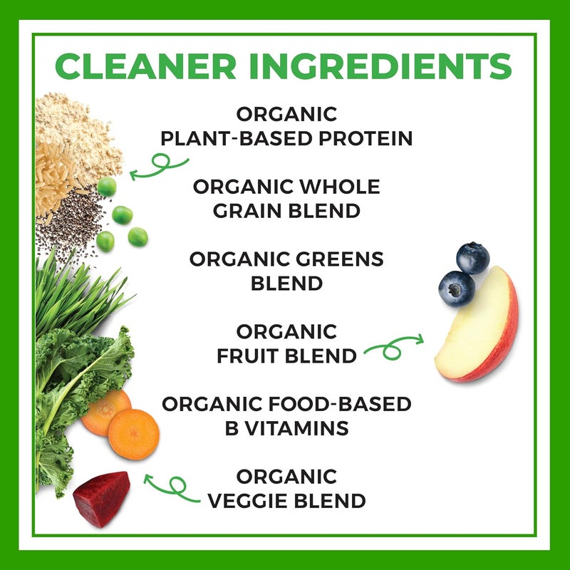 Orgain Organic Vegan Meal Replacement Protein Powder Creamy Chocolate Fudge  20g Plant Based Protein Gluten Free Dairy Free Lactose Free Soy Free No Sugar Added For Smoothies  Shakes  203lb - Image 5