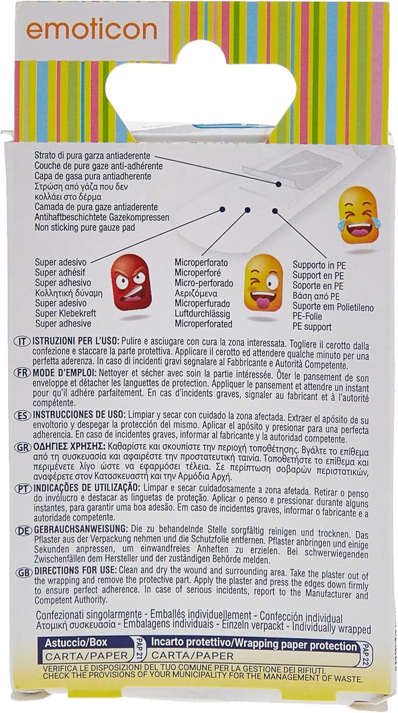 Pharmadoct Emoticon Kids Plasters - 20 Pack - Image 3