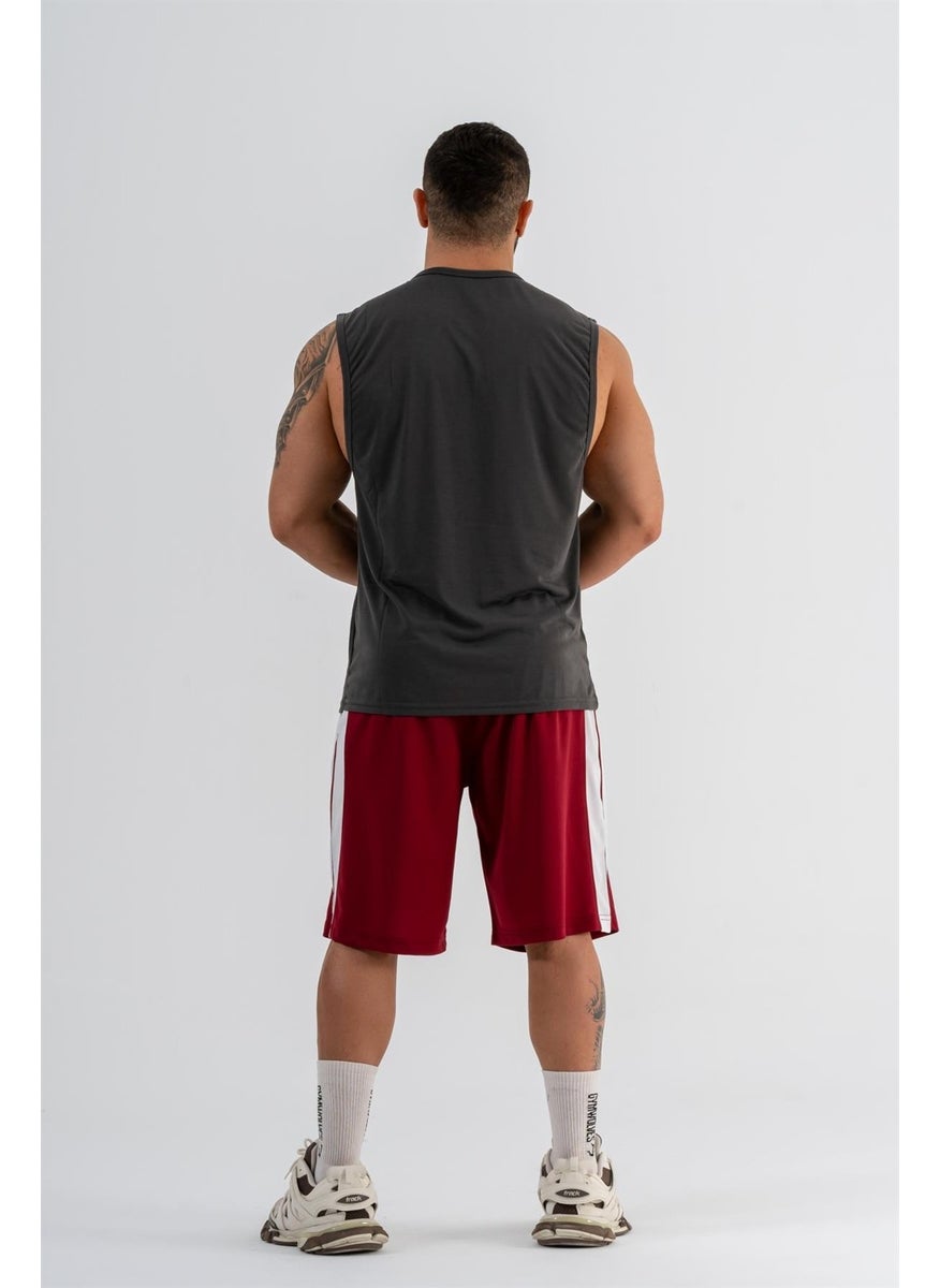 Gymwolves Men's Basketball Shorts | Burgundy | Sports Shorts |  - Image 4