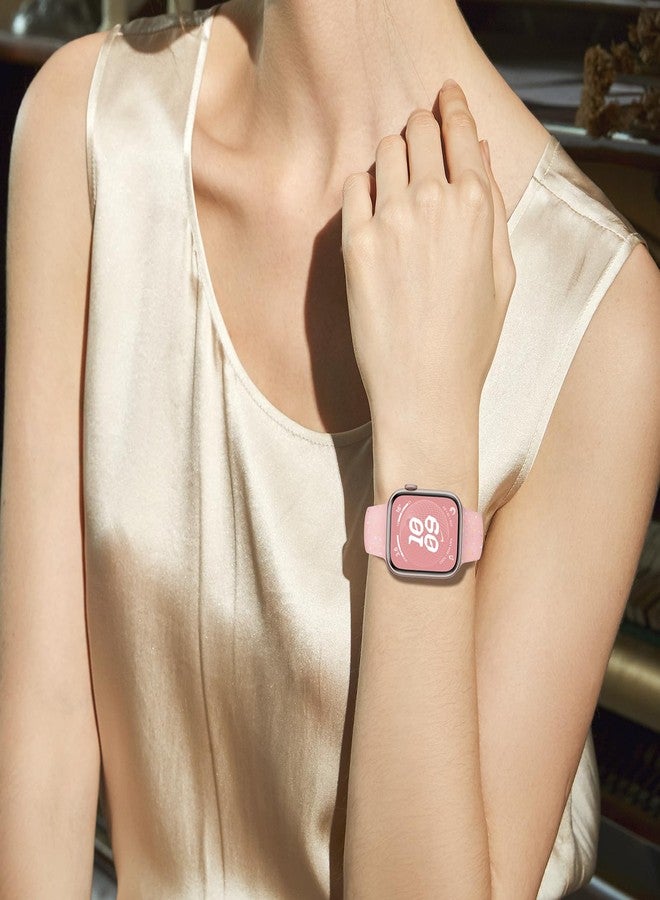 أساور رياضية لساعة Apple Watch Band 40 مم 41 مم 38 مم 44 مم 45 مم 46 مم 42 مم أساور iWatch للنساء والأطفال والرجال، حزام سيليكون بلاستيكي معاد تدويره لطيف لساعة Apple Watch Series 11 10 9 8 7 6 5 4 3 SE 3/2nd Ultra 49 مم - Image 2