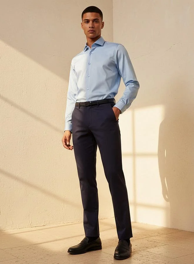 Splash FAV Blue Men Regular Fit Chinos for Men | Best Price UAE