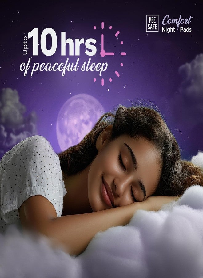 PEESAFE Pee Safe Comfort All Night Pads | 8 Pads XXXXL - 405mm | Extra Wide Back with Dual Wings | 6 Layer Deep Absorption | Japanese Leak-Lock Technology | Overnight Leak Free Protection | Extra Long - Image 2