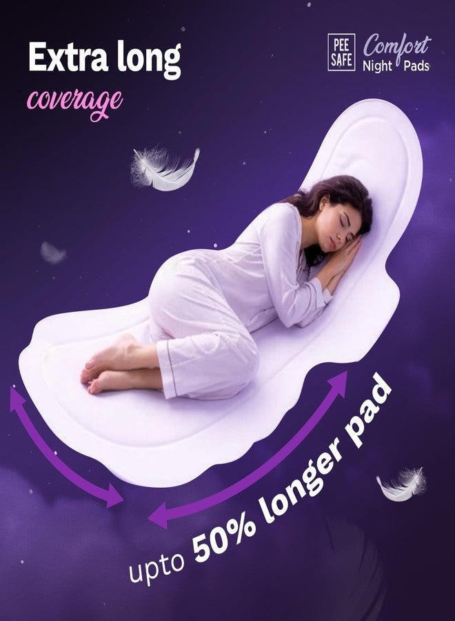 PEESAFE Pee Safe Comfort All Night Pads | 8 Pads XXXXL - 405mm | Extra Wide Back with Dual Wings | 6 Layer Deep Absorption | Japanese Leak-Lock Technology | Overnight Leak Free Protection | Extra Long - Image 3