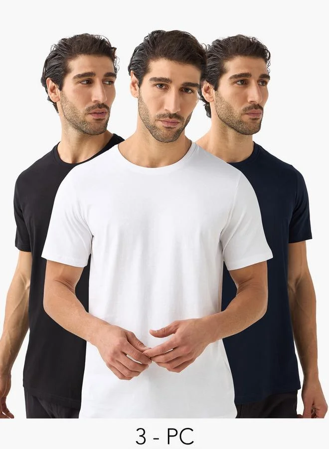 Splash FAV Set of 3 - Regular Fit T-shirt with Crew Neck and Short Sleeves