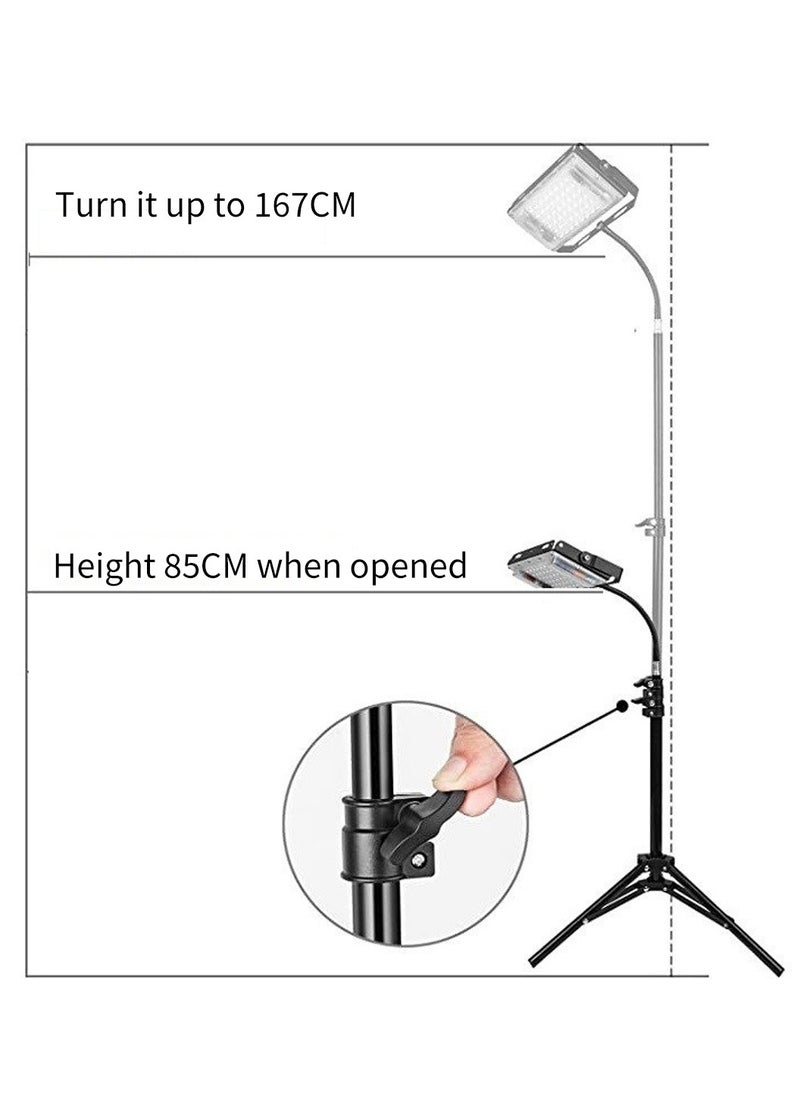 LEOKOR Grow Light with Stand Full Spectrum LED Floor Plant Light for Indoor Plants, Grow Lamp with On/Off Switch, Adjustable Tripod Stand  - Image 4