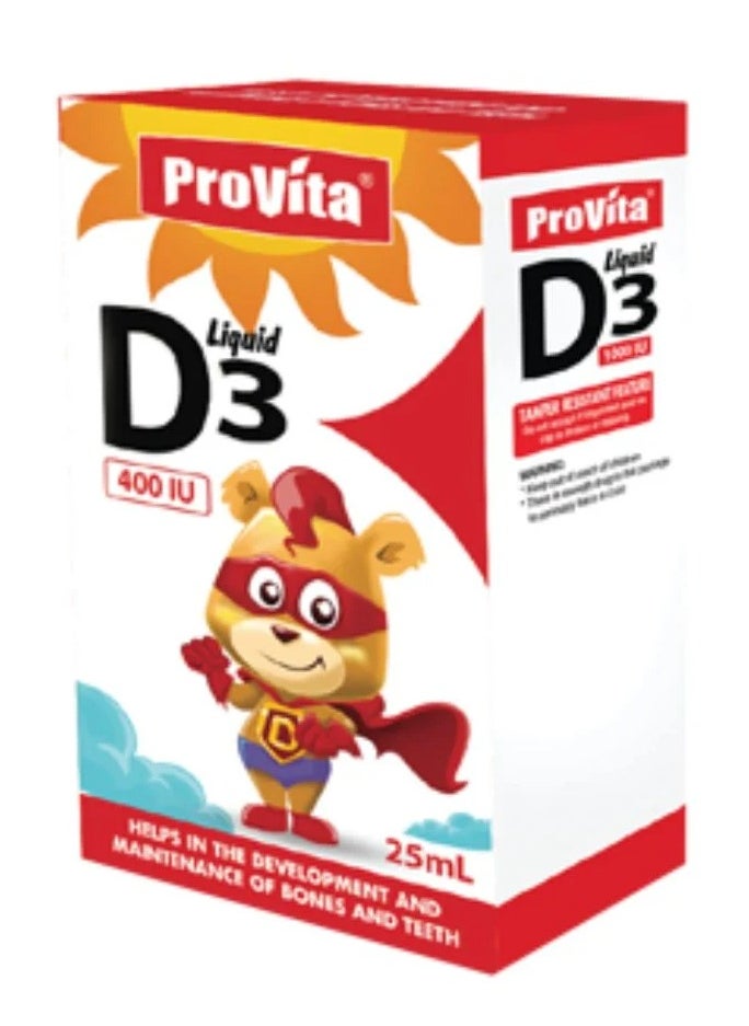 ProVita Vitamin D3 Liquid 400Iu 25Ml  - Image 1