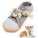 vocheer Dog Chew Toy Dog Toys to Keep Them Busy Durable Teething Shoe Interactive Squeaky Puppy ToySmallMedium Breze Machine WashableGrey - Image 3