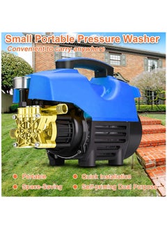 ZLH HITY Electric Pressure Washer 2900 PSI Max 4.3 GPM 3100W Compact Portable Pressure Washer with 33ft Hose and Foam Gun, Small Car Pressure Washer for Home/Patio/Driveway/Blue  - Image 5