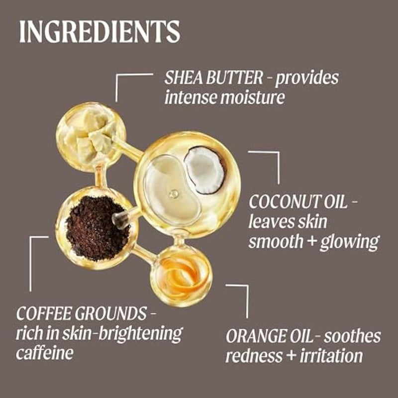 UpCircle Coffee Face Scrub - Citrus Blend For Normal + Dry Skin 100ml - Shea Butter, Coconut + Rosehip Oil - Natural, Vegan Face Exfoliator For Soft, Smooth Skin - Image 4