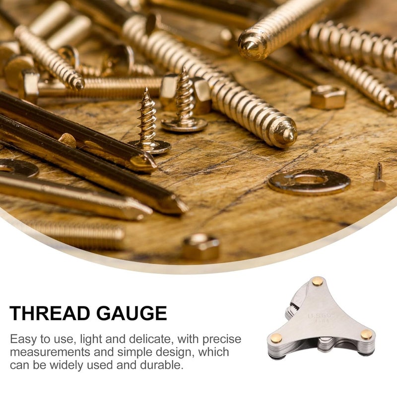 Stainless Steel American and Metric Thread Measuring Gauge 51pcs Screw Pitch Thread Plug Gage Inspection Industrial Use - Image 5