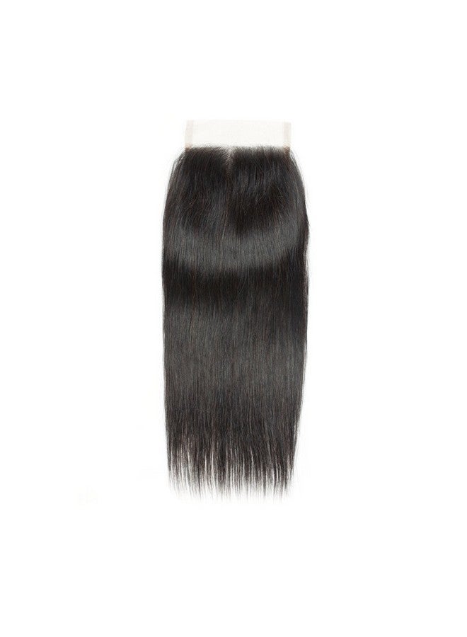 DMS Closure Human Hair Straight Lace Closure 4x4 Free Part Closure Human Hair 100% Unprocessed Human Hair Natural Color 12A Brazilian Virginr Human Hair Top Swiss Lace Closure (18Inch) - Image 3