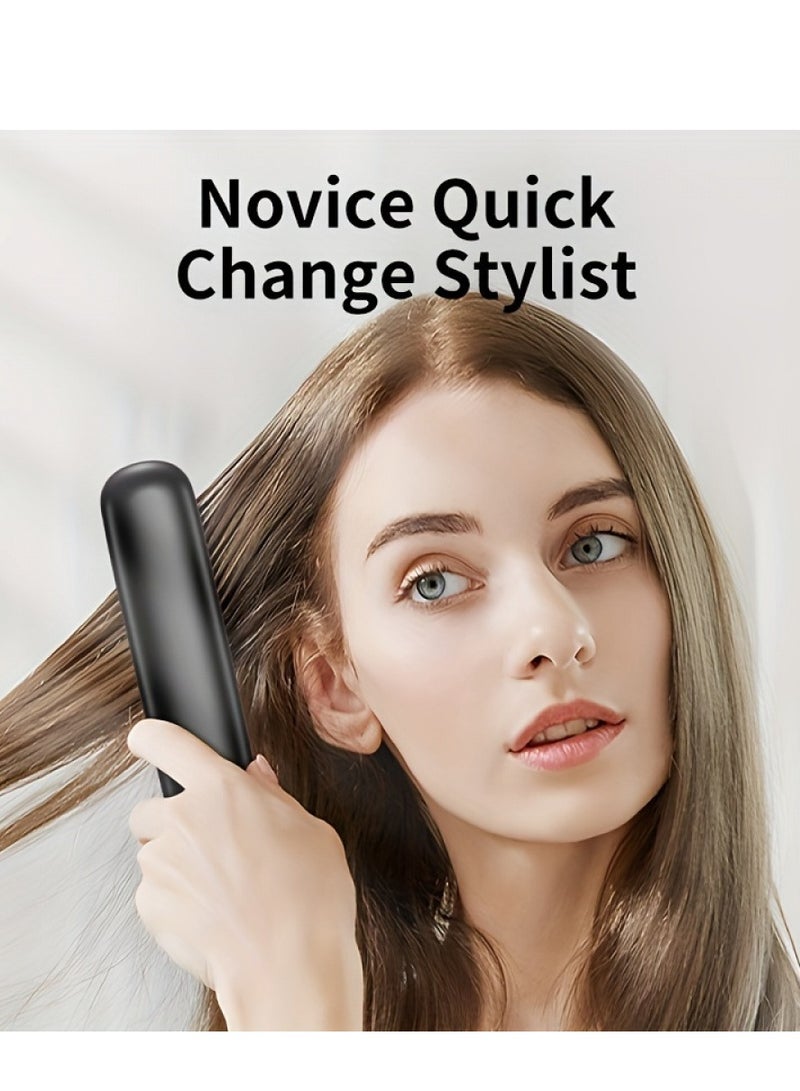 Generic Portable and cordless straight hair comb, fast heating, constant temperature heat-resistant design, negative ion technology, smart digital display, USB charging, thin and lightweight, very suitable for home and travel use, perfect gift for women  - Image 4
