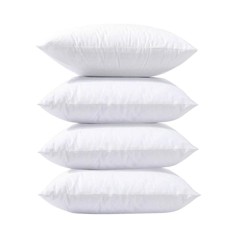 Phantoscope Phantoscope Pillow Inserts Hypoallergenic 100 Virgin Fiber Square Form Microfiber Throw Pillow Inserts Couch Bed Pillows 20x20 Inch Pack of 4 