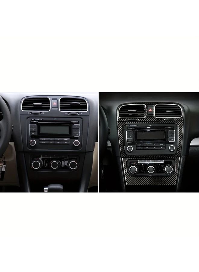Carbon Fiber Solid Color Interior Sticker For Volkswagen Golf 6 2008 2012 Models - Image 3