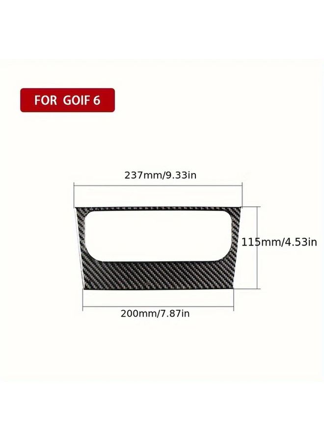 Carbon Fiber Solid Color Interior Sticker For Volkswagen Golf 6 2008 2012 Models - Image 2