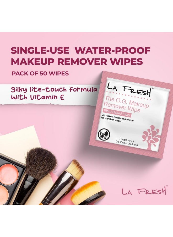LA FRESH La Fresh Makeup Removal Facial Cleansing Wipes, Waterproof, 50 Count - Skin Care Travel Essentials  - Image 2