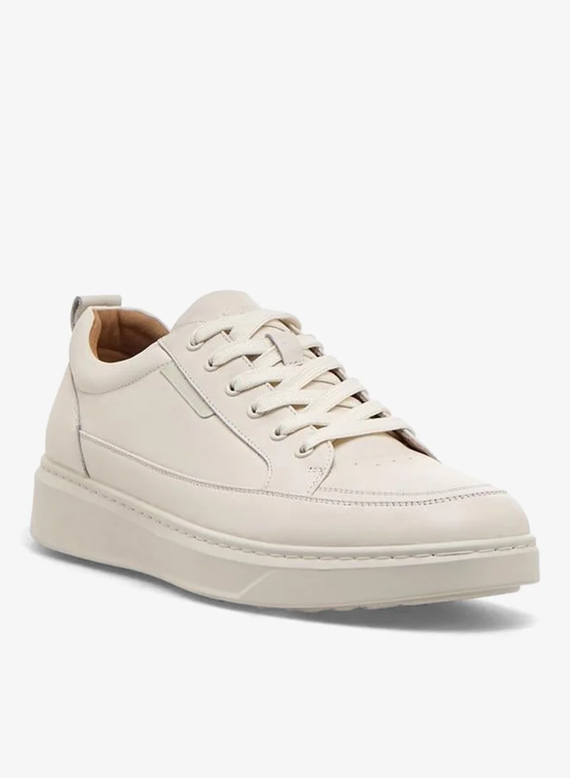 DUCHINI Men Lace-Up Leather Ankle Sneakers