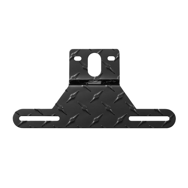 Aluminum Trailer License Plate Light Bracket Vehicle HeavyDuty Bracket Holder with Light Mount Hole Metal Car Tag Frame Plate Holder Universal for Trucks Trailers Cars Boats Black
