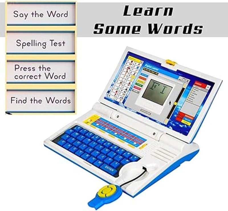 تاريومارت لابتوب تعليمي للأطفال مع 20 نشاط – لعبة تعليم اللغة الإنجليزية، كمبيوتر تفاعلي للتعلم واللعب - Image 2