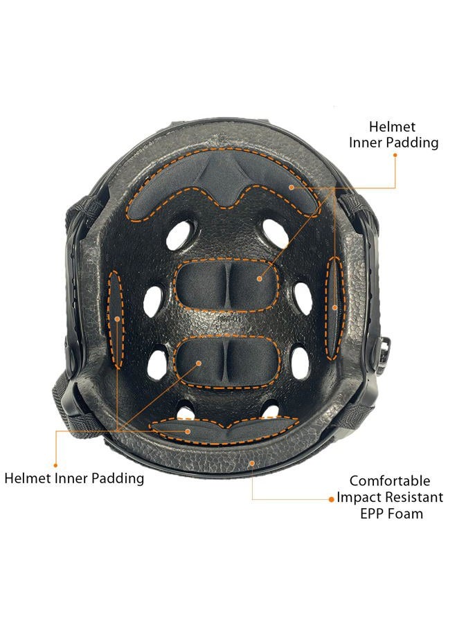 ATAIRSOFT PJ Type Tactical Paintball Airsoft Fast Helmet Black - Image 5