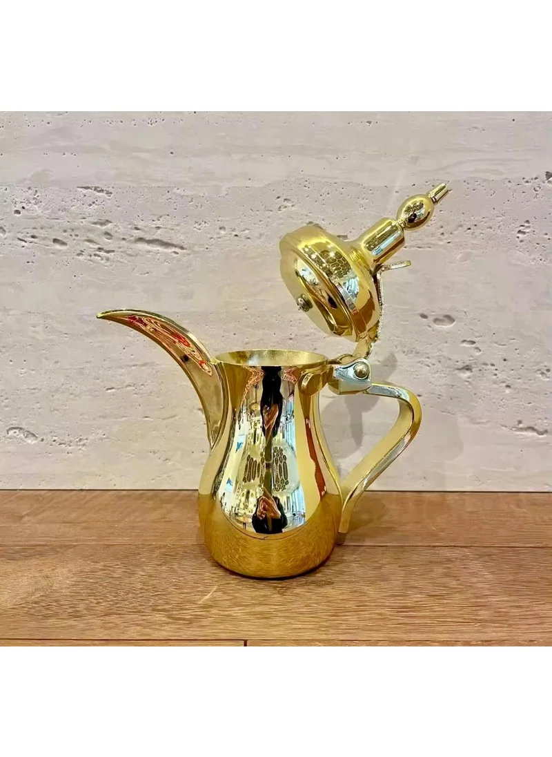 كويزيرا Gold Stainless Steel Coffee Server – 800ml Arabic Coffee Pot – Elegant Majlis & Gifting Essentials