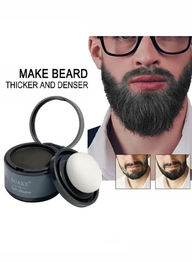 SUAKE بودرة ظل الشعر، بودرة خط الشعر، بودرة ظل تغطي جذور الشعر بسرعة، خطوط الحواجب واللحية مقاومة للبقع لمدة 48 ساعة، للبقع الصلعاء، بودرة تصفيف الجبين تغطية فورية لخط الشعر -04#أسود - Image 2