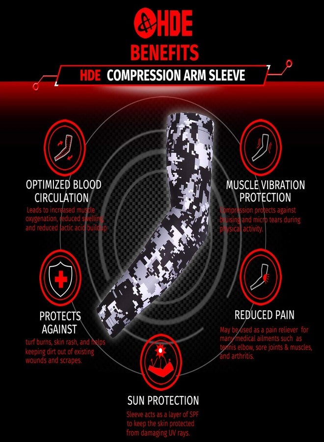 HDE Arm Compression Sleeves for Kids Basketball Shooting Sleeve Youth Sports Cooling Sun Protection Football Baseball 1 Pair, Black, M - Image 4