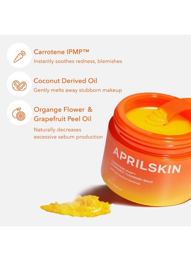 APRILSKIN بلسم تنظيف هيدرو ميلت من كاروتين IPMP، 3.04 أونصة سائلة، غير كوميدوغيني، زيت قشر الجريب فروت، O-Cymen-5-Ol يساعد في تقليل الرؤوس السوداء والبثور، للبشرة الحساسة والدهنية، العناية بالبشرة الكورية - Image 5