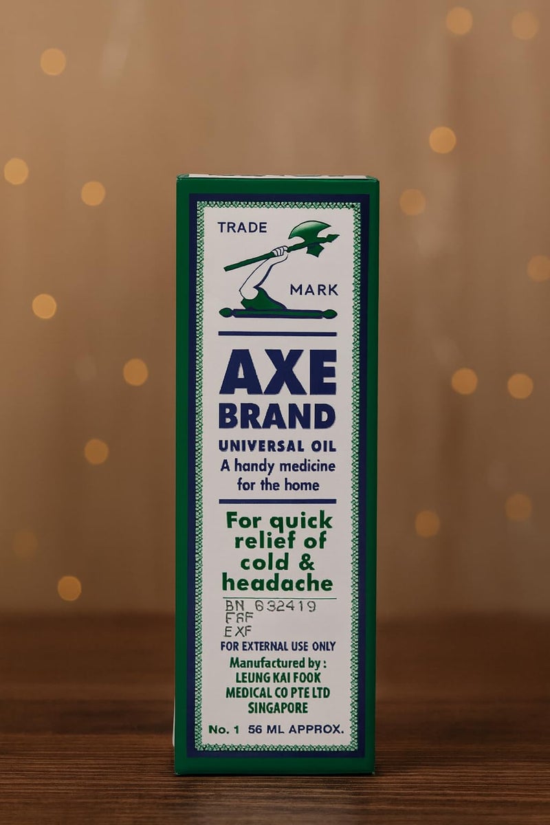 imported Axe oil 56ml, Singapore, imported,Original Medicated Pain Relief Oil from Singapore | For Headache, Cold, Muscle Pain, Stomach Discomfort, Travel Sickness | Fast Absorption, Herbal Formula - Image 4