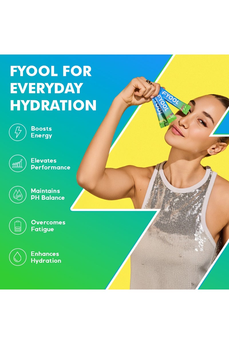 Fyool Electrolyte Powder Combo |  Lemon, Watermelon & Mango Passion Fruit | Zero Sugar |  Calories Electrolytes + Vitamins | Minerals Hydration & Energy Boost Vegan |  Gluten-Free |  Travel Essentials | 12 Stick Packs - Image 4