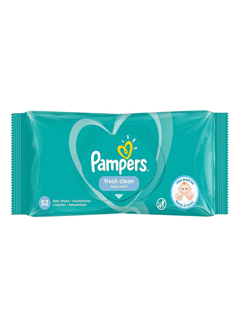 Pampers Fresh Clean Baby 12x52 (624) Wipes  - Image 2
