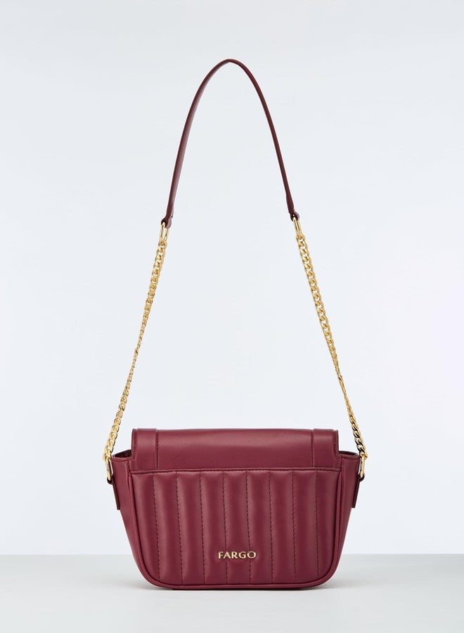 Fargo Flaunt Crossbody Bag for Women | Turn Lock Closure, RFID Pockets, Vegan Leather, YKK Zip | Stylish Sling Bag for Office, Travel & Events | Made in India (Maroon) - Image 5