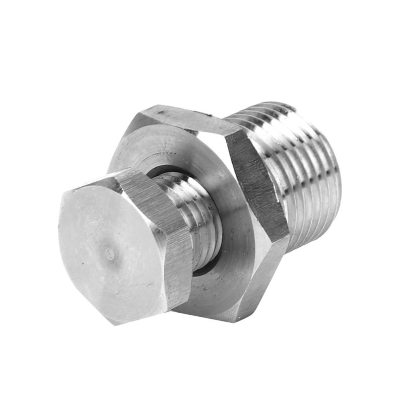 محول M18 × 1.50 إلى M12 × 1.25 لحساس الأكسجين O2 - مصنوع من الفولاذ المقاوم للصدأ لتركيب حساس الأكسجين في مخرج العادم التوربيني لنيسان SR20DET - قابس توصيل محكم ضد التسرب - Image 1