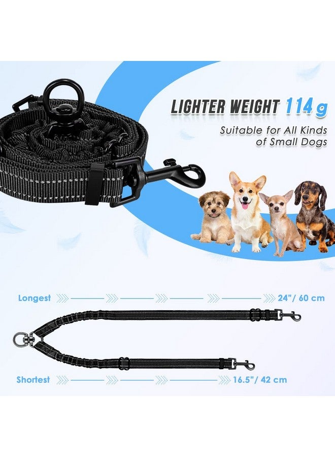 AUTOWT Double Dog Leash, No Tangle 360°Swivel Rotation Reflective Lead Attachment Adjustable Length Dual Two Dogs Lead Splitter, Comfortable Shock Absorbing Walking Training for 2 Dogs - Image 3