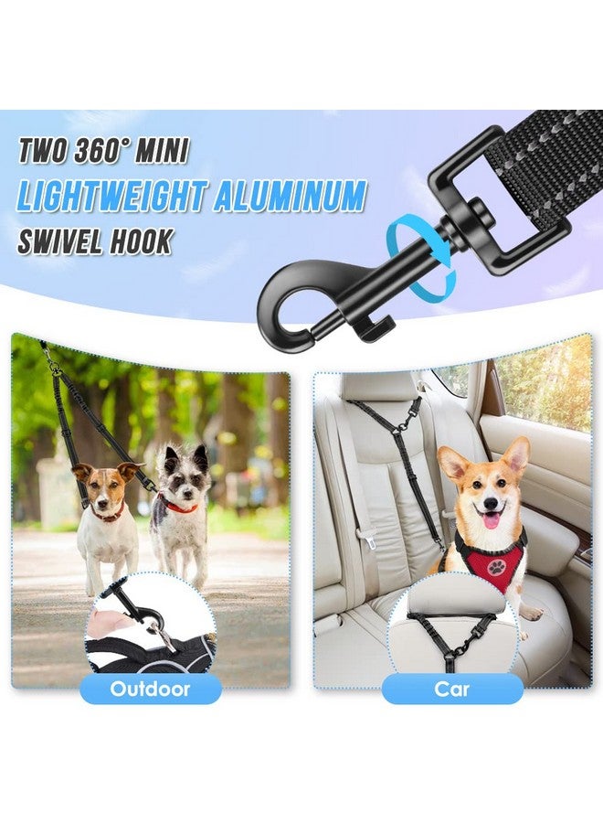 AUTOWT Double Dog Leash, No Tangle 360°Swivel Rotation Reflective Lead Attachment Adjustable Length Dual Two Dogs Lead Splitter, Comfortable Shock Absorbing Walking Training for 2 Dogs - Image 4