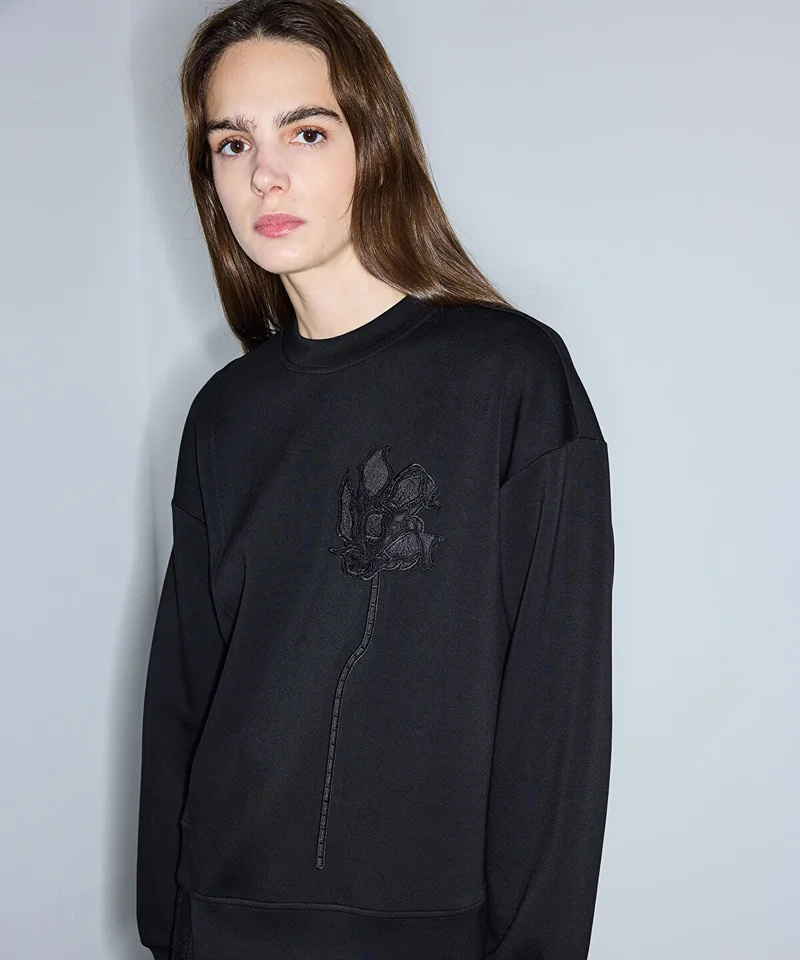 ابيكول Floral Applique Sweatshirt