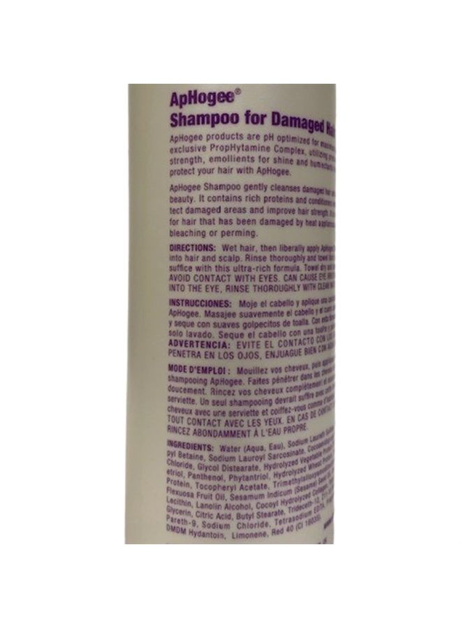 ApHogee Shampoo for Damaged Hair 16oz "Pack of 2" - Image 1
